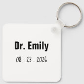 Funny ist Frau Frau Dr. Frau Frau Frau Doktor, eig Schlüsselanhänger (Rückseite)