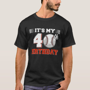 Funny ist mein 40. Geburtstag Baseball Lover 40 T-Shirt