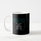 Funny It Coder all diese Open Windows ohne frische Kaffeetasse (Links)