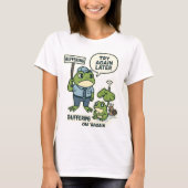 Funny IT Frog T - Shirt - "Buffering" Technischer (Vorderseite)