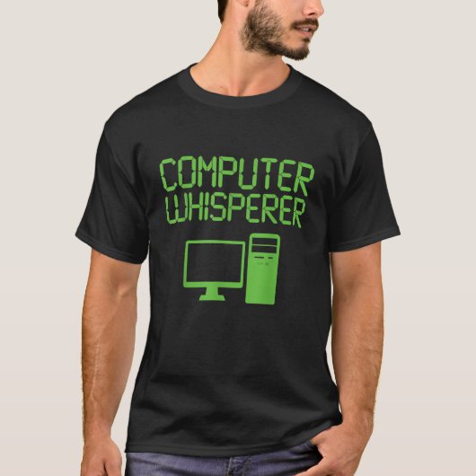 Funny IT Nerd Computer Whisperer Genius T-Shirt (Vorderseite)