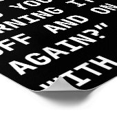 Funny It New Year’s Resolution Tech Computer Suprt Poster (Ecke)