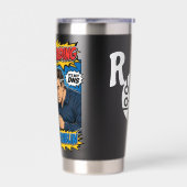 Funny IT Tech Humour loading Pop Art Thermobecher (Links)