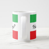 Funny Italian Accent and Flag Jumbo-Tasse (Rückseite)