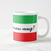 Funny Italian Accent and Flag Jumbo-Tasse (Rechts)