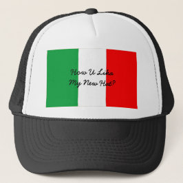 Funny Italian Akzent and Flag of Italy Truckerkappe