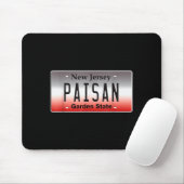 Funny Italian American Flag Paisan Nj New Jersey C Mousepad (Mit Mouse)