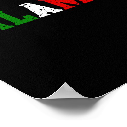 Funny Italian American Food Slang Calamari Galamad Poster (Ecke)