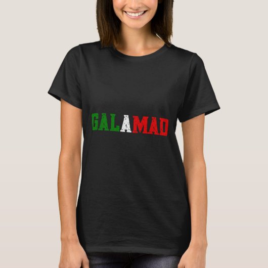 Funny Italian American Food Slang Calamari Galamad T-Shirt (Vorderseite)