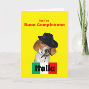 Funny Italian Birthday Mobster Charley Dog Card Karte