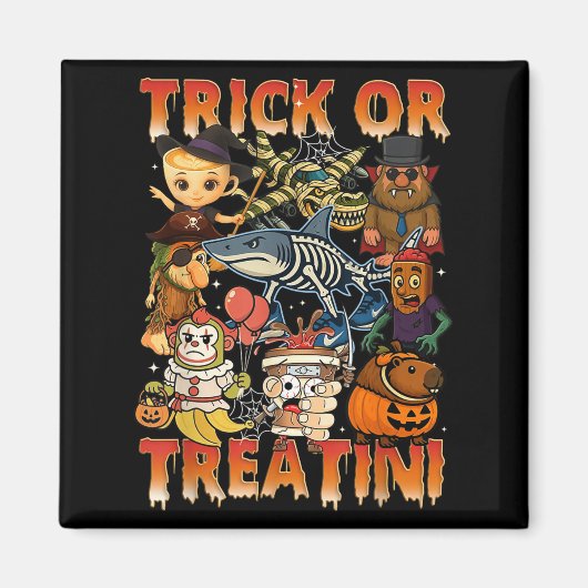 Funny Italian Brain Rot Italienisches Brainrot Hal Magnet (Vorne)