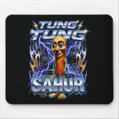 Funny Italian Brainrot Tung Tung Tung Sahur Mousepad (Vorne)
