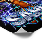 Funny Italian Brainrot Tung Tung Tung Sahur  Poster (Ecke)