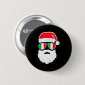 Funny Italian Christmas Pajama Funny Italian Match Button (Vorne & Hinten)