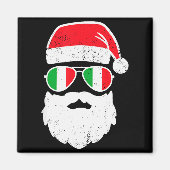 Funny Italian Christmas Pajama Funny Italian Match Magnet (Vorne)