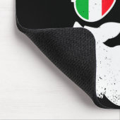 Funny Italian Christmas Pajama Funny Italian Match Mousepad (Ecke)