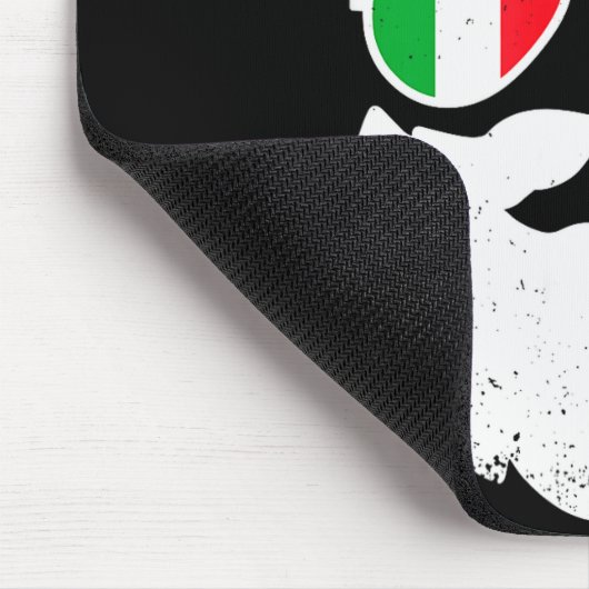 Funny Italian Christmas Pajama Funny Italian Match Mousepad (Ecke)