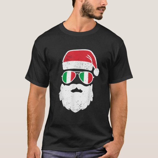 Funny Italian Christmas Pajama Funny Italian Match T-Shirt (Vorderseite)