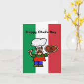 Funny Italian Cook Koch Day Card Karte (Gelbe Blume)