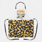 Funny Italian Food Pub Koch Kochen Pasta Muster Schürze (Vorderseite)