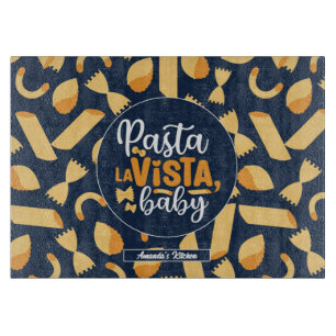 Funny Italian Food Vintag Pastete La Vista Muster Schneidebrett