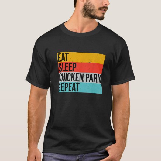 Funny Italian Foodie Parmesan, Design For Chicken T-Shirt (Vorderseite)