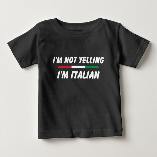 Funny Italian Joke, italienische amerikanische Fam Baby T-shirt (Vorderseite)