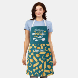 Funny Italian Koch Food Pub Kochen Pasta Muster Schürze