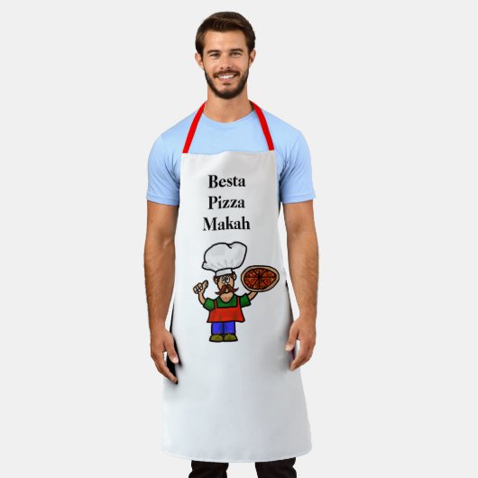 Funny Italian Pizza Maker Schürze (Getragen)