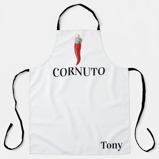 Funny Italian Red Horn Pendant Schürze (Vorderseite)