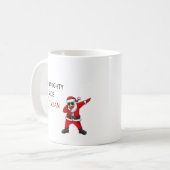 Funny Italian Santa naughty nice Kaffeetasse (Vorderseite Links)