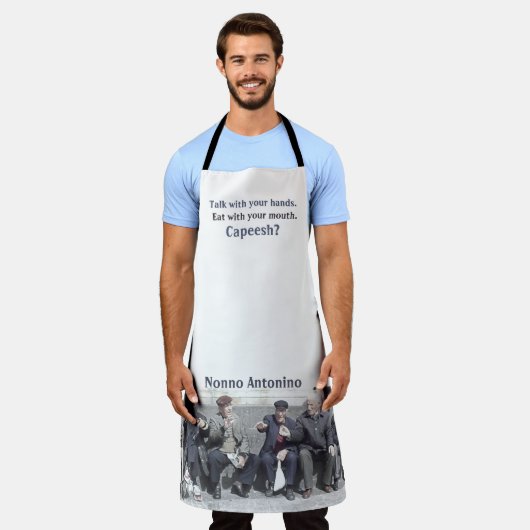 Funny Italian Schürze Talk mit deinen Händen (Getragen)