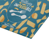 Funny Italy Food Pub Retro Italienische Pasta Must Schneidebrett (Ecke)