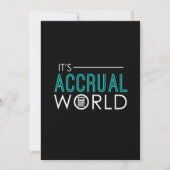 Funny It's Accrual World Accountants CPA Einladung (Vorderseite)