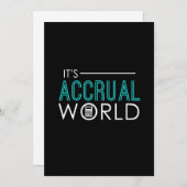 Funny It's Accrual World Accountants CPA Einladung (Vorne/Hinten)