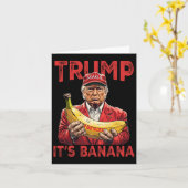 Funny It's Banana for Scales Trump Karte (Gelbe Blume)