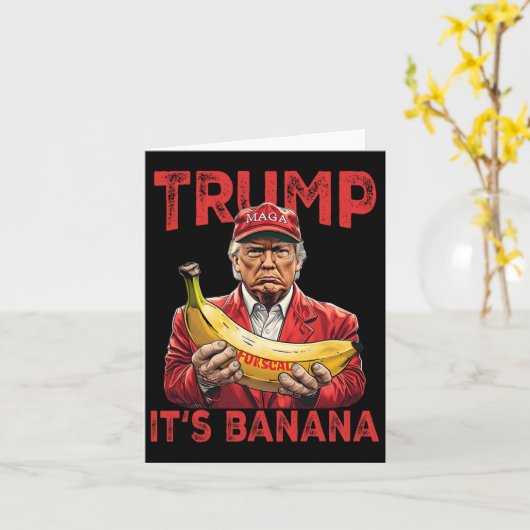 Funny It's Banana for Scales Trump Karte (Gelbe Blume)