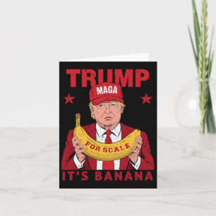 Funny It's Banana for Scales Trump Vintage Männer Karte
