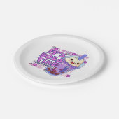 Funny "It's Boba Time Irgendwo" Pappteller (Schrägansicht)