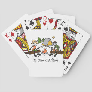 Funny It's Camping Time Outdoor Sport Spielkarten