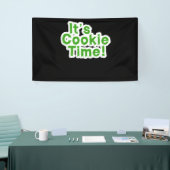 Funny Its Cookie Time Scouts Girl Kids Scouting Mo Banner (Messeveranstaltung)