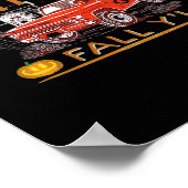 Funny It's Fall Y'all Niedlich Gnomes Pumpkin Poster (Ecke)