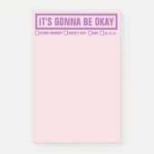Funny "It's Gonna Be Okay" 4"x6" Post-it Klebezettel (Vorderseite)