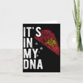 Funny It's In My Dna Papua New Guinea Flag Fingerp Karte (Vorderseite)
