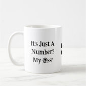 Funny It's Just A Number My @ss 50th Birthday Kaffeetasse (Links)