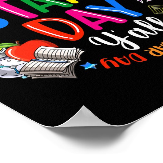 Funny It's Star Day Y'all Testing Teachers Exam Poster (Ecke)