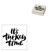 Funny It's Turkey Time Erntedank Dinner Sprichwort Gummistempel (Stempel)