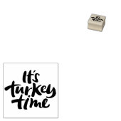 Funny It's Turkey Time Erntedank Dinner Sprichwort Gummistempel (Stempel)