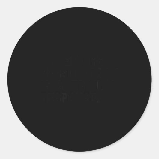 Funny Ity Trauma Resnse Sitive Ptsd Humor Runder Aufkleber (Vorderseite)