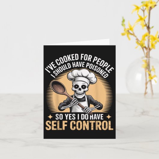 Funny I've Cooked For People I Should Have Isoned  Karte (Gelbe Blume)